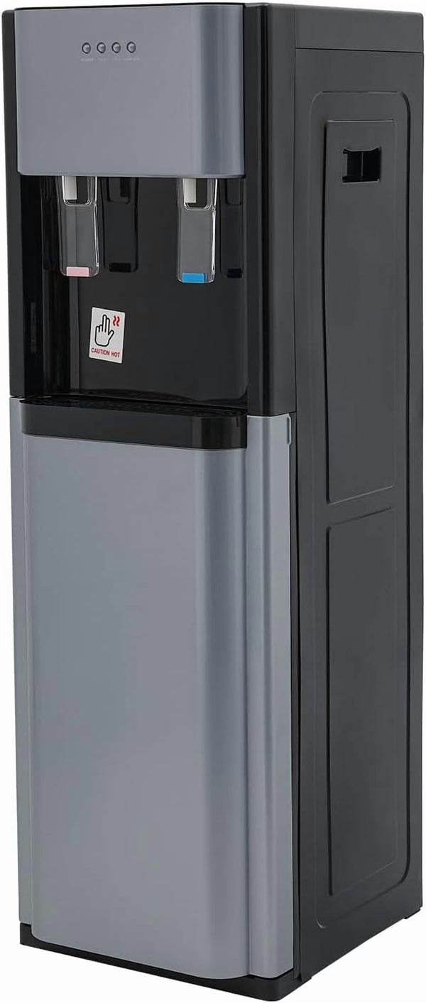 5.28 Gallon Bottom Loading Water Cooler Dispenser, 2 Temperatures Available with Hot & Cold, Practical Freestanding Water Dispenser
