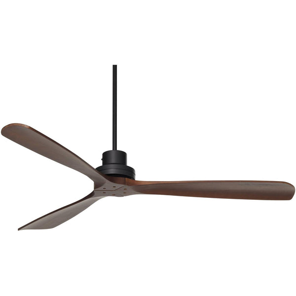 66" Casa Vieja Delta Wing XL DC Industrial Indoor Ceiling Fan with Remote Control Matte Black Dark Walnut for Living Room Kitchen House Bedroom